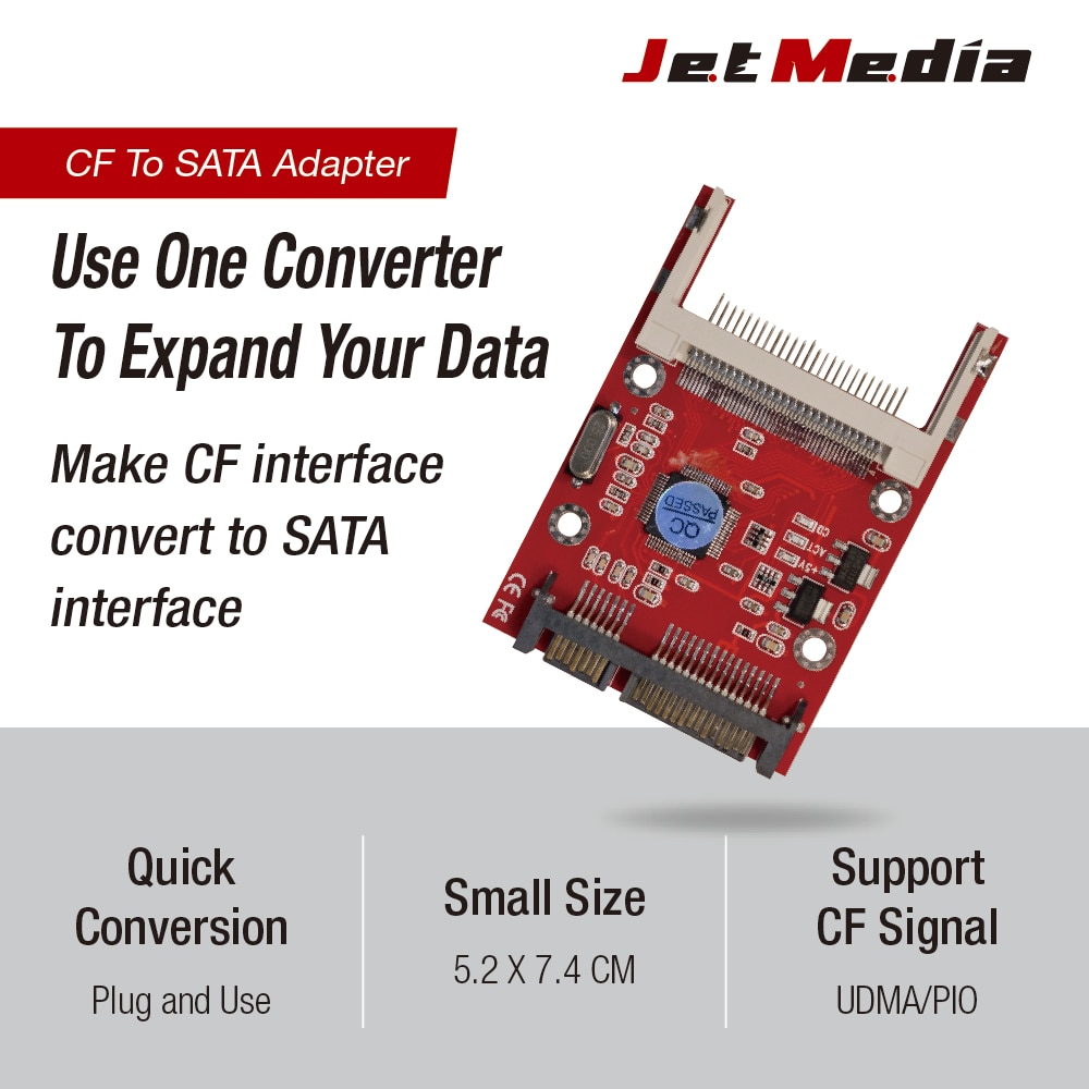 JetMedia CF ī-SATA  CF-SATA01, CF ī-SATA ȯ, ǰ